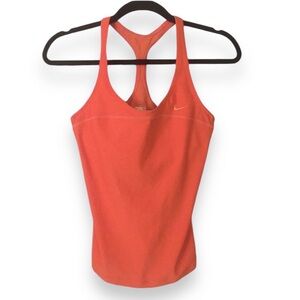 NIKE FITDRY Orange Racerback Tank